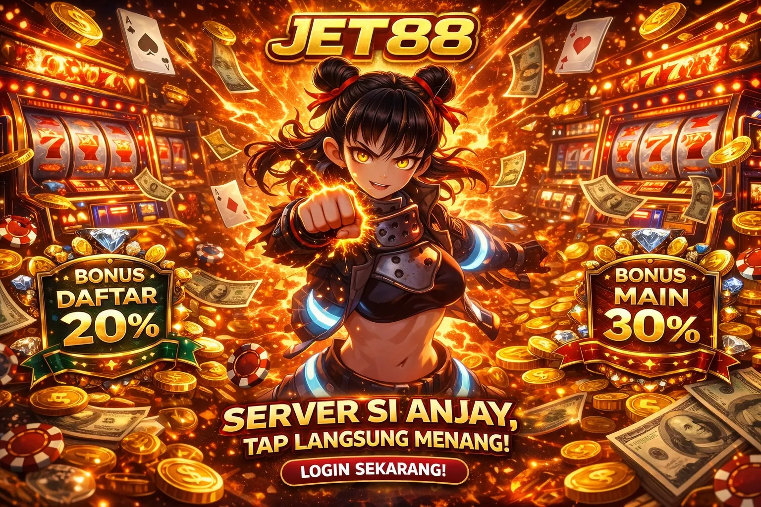 Galeri foto Jet88 : Ledakan Kemenangan Dari Mesin Permainan Jet88 di Jakarta